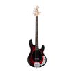 Sterling S.U.B Series RAY4 4-String Electric Bass Guitar, Jatoba FB, Red Ruby Burst Satin