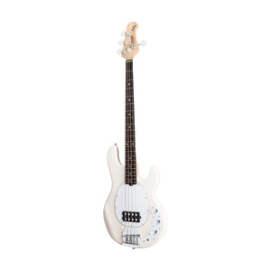 Sterling S.U.B Series RAY4 4-String Electric Bass Guitar, Jatoba FB, Vintage Cream