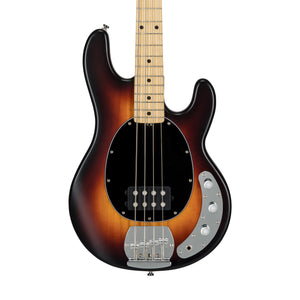 Sterling S.U.B Series RAY4 4-String Electric Bass Guitar, Maple FB, Vintage Sunburst Satin