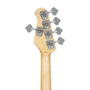 Sterling S.U.B Series RAY5 5-String Electric Bass Guitar, Jatoba FB, Ruby Red Burst Satin (ST-RAY5-RRBS-J1)