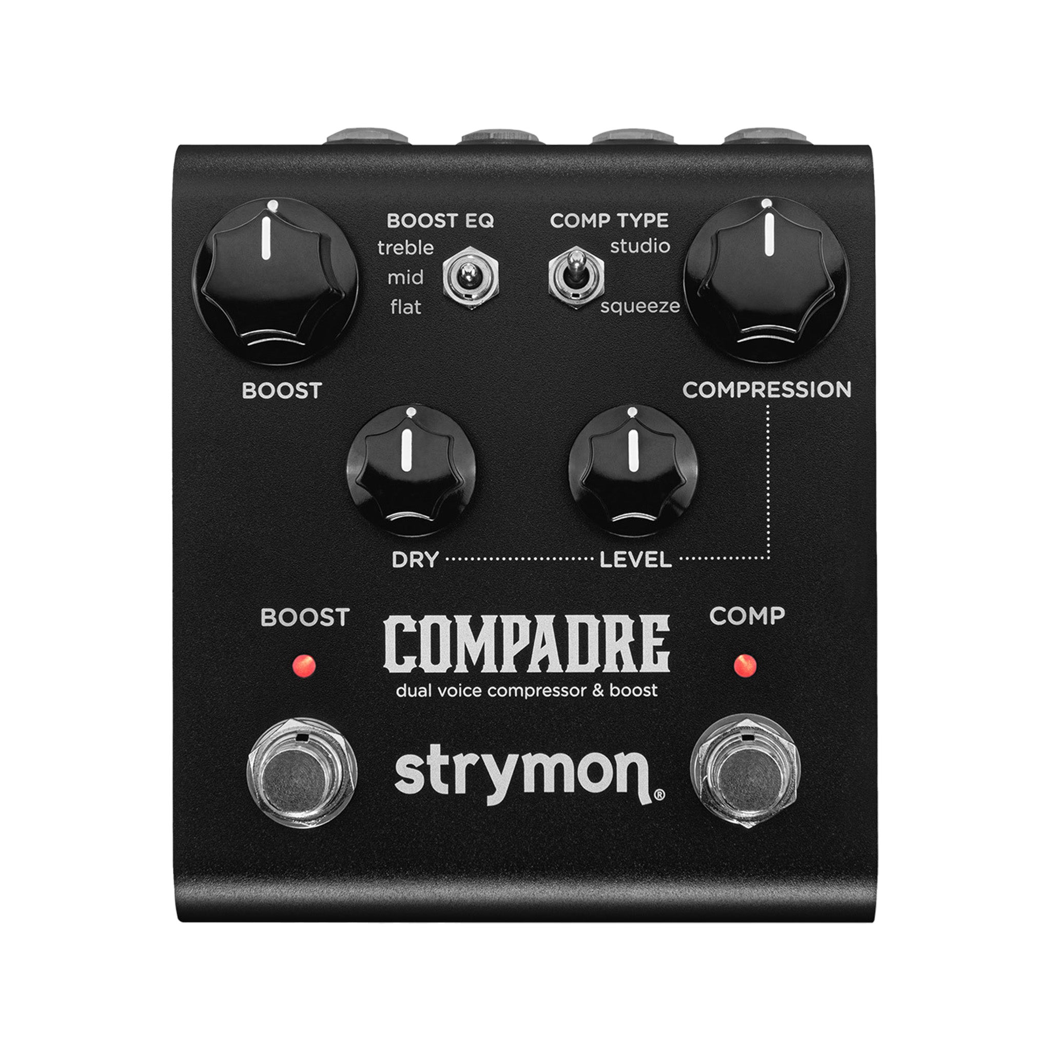 Strymon Compadre Dual Voice Compressor & Boost Guitar Effects Pedal, Midnight Edition