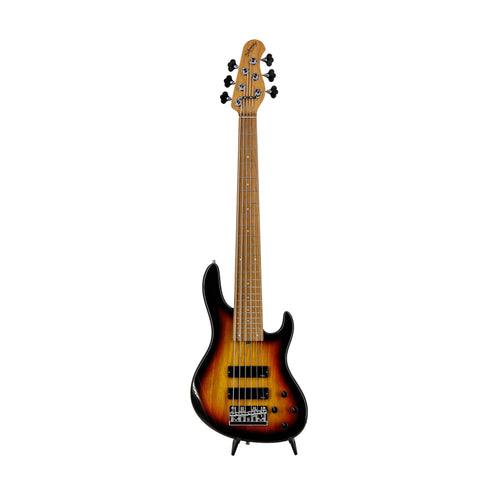 Sadowsky MetroExpress 24-Fret Modern 6-String Bass, Tobacco Sunburst Transparent High Polish