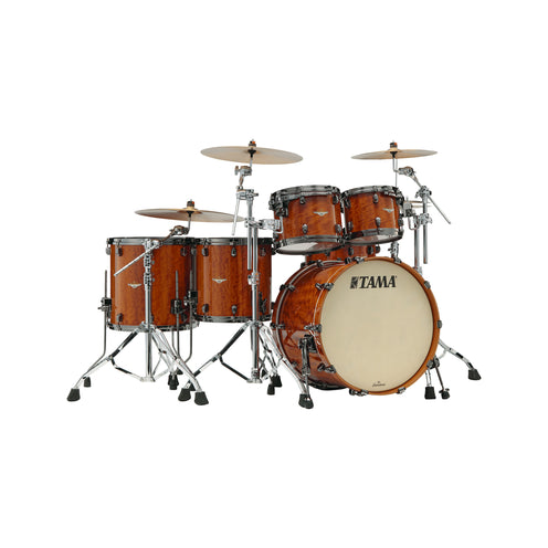 TAMA BE52ZBAS-GAC 5-Piece Starclassic Bubinga Limited Drum Shell Kit, Gloss African Cherry