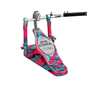 TAMA HP900RWMCS Limited Iron Cobra 900 Marble Coral Swirl Rolling Glide Twin Pedal w/Case
