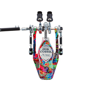 TAMA HP900RWMPR Limited Iron Cobra 900 Marble Psycedelic Rainbow Rolling Glide Twin Pedal w/Case