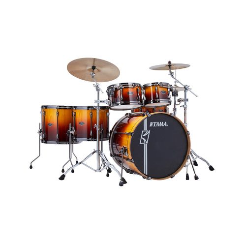 TAMA ML62HZBSP-SFP Limited Superstar Hyper-Drive 6pc Drum Shell Kit, Sunset Fade Lacebark Pine