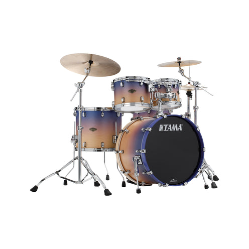 TAMA WBS42S-SAF Starclassic Walnut/Birch 4pcs Drum Shell Kit, Satin Purple Atmosphere Fade