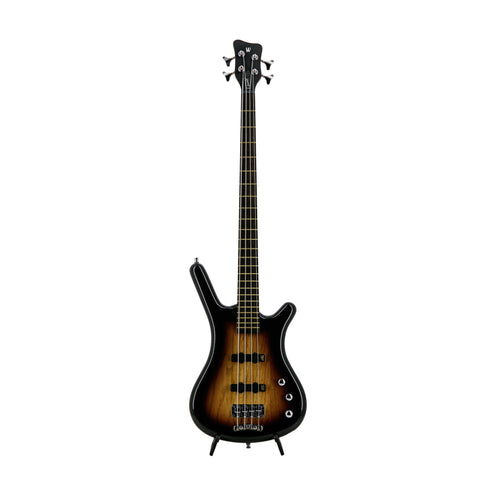 Warwick Teambuilt Pro Series Corvette Ash 4-String Bass, Vintage Sunburst Transparent High Polish