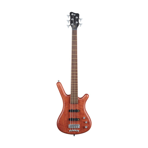 Warwick WGPS Corvette Fretted act/act Bubinga 5-String Bass w/Bag, Natural Satin