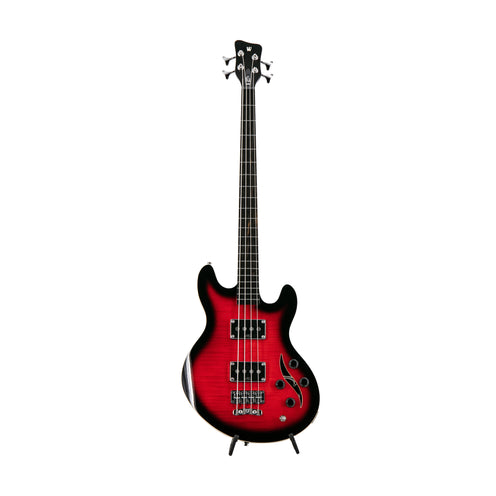 Warwick RockBass Artist Line SklarBass I 4-String Bass Guitar, Burgundy Blackburst Transparent High Polish