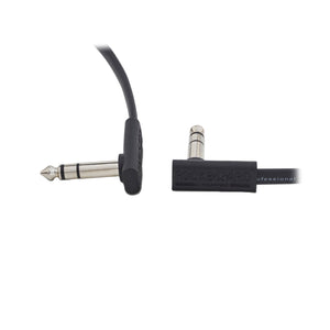 Rockboard by Warwick Flat TRS Cable, 30 cm / 11 13/16 Inch, Black