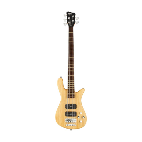Warwick RockBass Streamer Standard 5-String Bass Guitar, Natural Transparent Satin