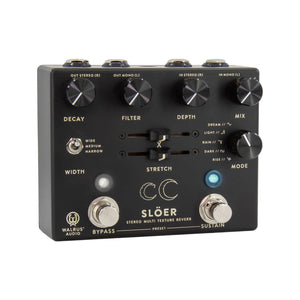 Walrus Audio SLOER Stereo Ambient Reverb Guitar Effects Pedal, Black