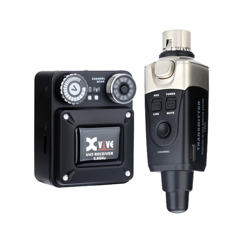 Xvive U45 Wireless In-ear Monitoring System, 5.8GHz, Black