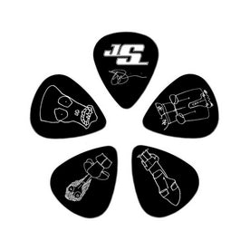 D'Addario Joe Satriani Guitar Picks, 10 pack, Heavy, Black