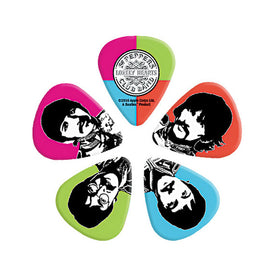 D'Addario Beatles Guitar Picks, Sgt Peppers Lonely Hearts Club Band, 10 pack, Heavy