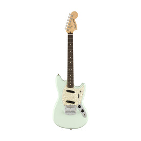 Fender American Performer Mustang Electric Guitar, RW FB, Satin Sonic Blue