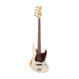 Fender Flea Jazz Bass Guitar w/Gigbag, Shell Pink, Road Worn