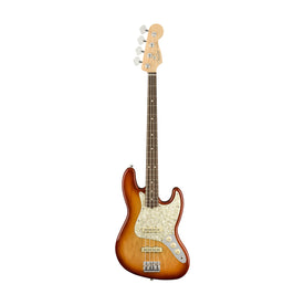 Fender Ltd Ed American Professional Ash Jazz Bass Guitar, RW FB, Sienna Sunburst