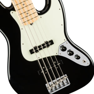 Fender American Professional 5-String Jazz Bass Guitar, Maple FB, Black