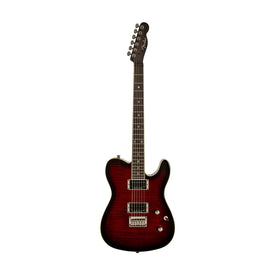 Fender Special Edition Custom Telecaster FMT HH Electric Guitar, Black Cherry Burst