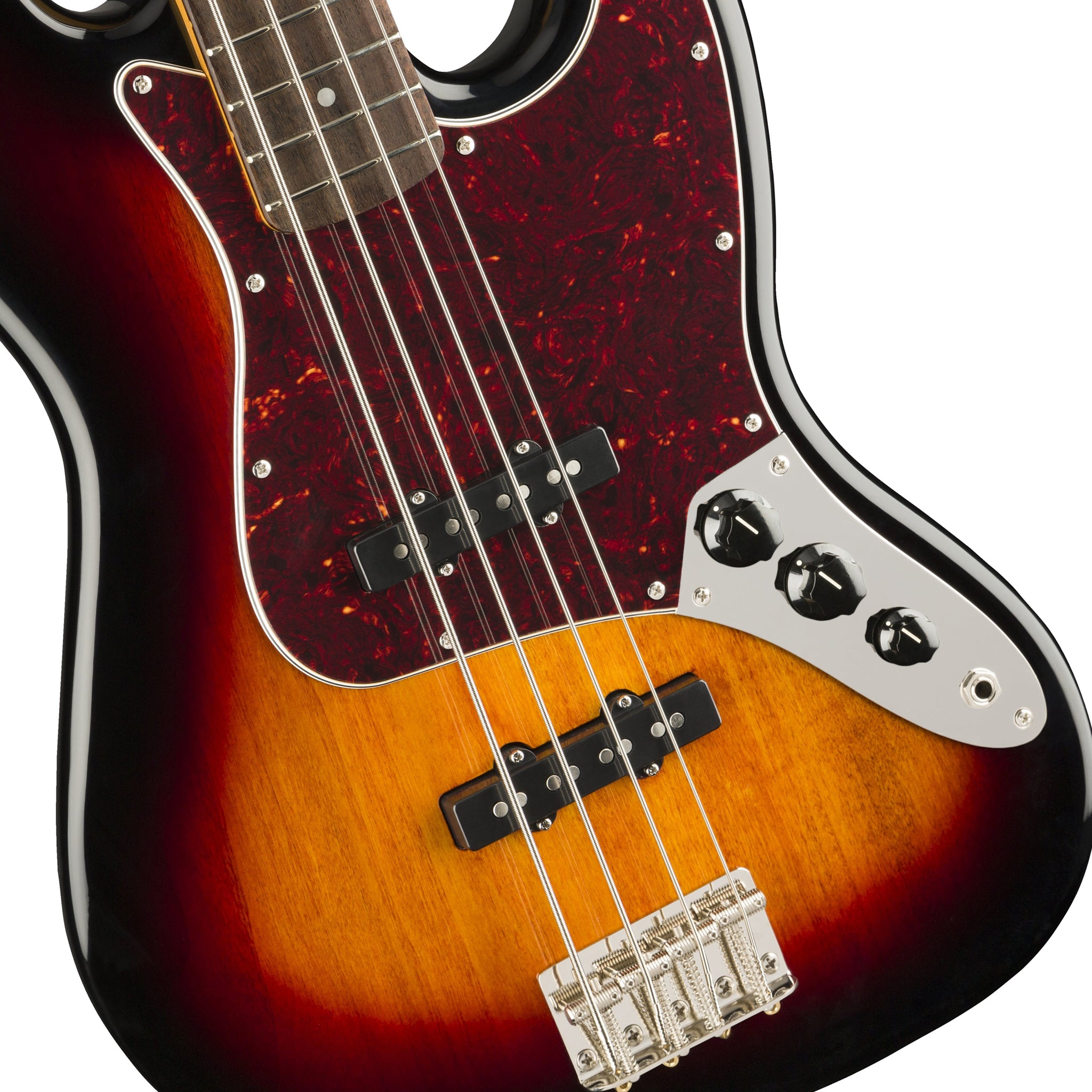 Squier Classic Vibe 60s Jazz Bass Guitar, Laurel FB, 3-Tone