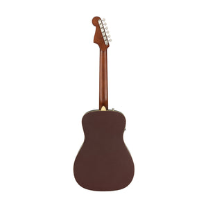 Fender California Malibu Player Small-Bodied Acoustic Guitar, Walnut FB, Burgundy Satin