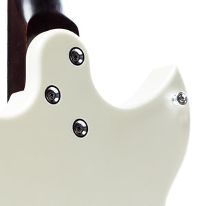 Harmony Standard Series Rebel Electric Guitar w/Case, RW FB, Pearl White