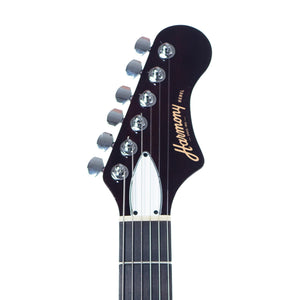 Harmony Standard Series Rebel Electric Guitar w/Case, RW FB, Pearl White