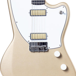 Harmony Standard Series Silhouette Electric Guitar w/Case, RW FB, Champagne