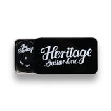 Heritage Celluloid Black Vintage Guitar Pick, Heavy, 12-Pick Tin