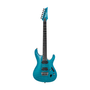 Ibanez S5521Q-TAB S Prestige Electric Guitar w/Case, Transparent Aqua Blue