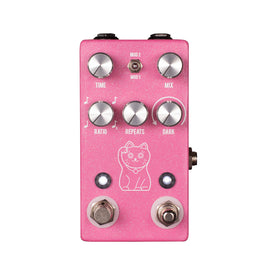 JHS Lucky Cat Tape/Digital Delay Guitar Effects Pedal, Pink