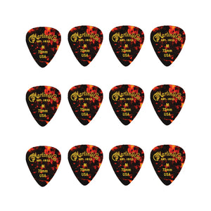 Martin 18A0051 Faux Tortoise 351 Heavy Guitar Picks, .96mm, 12-Pack