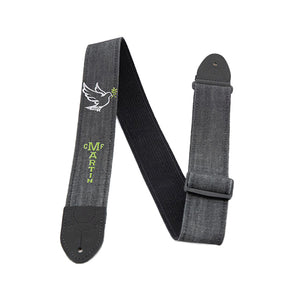 Martin 18A0107 Denim Peace Dove Guitar Strap