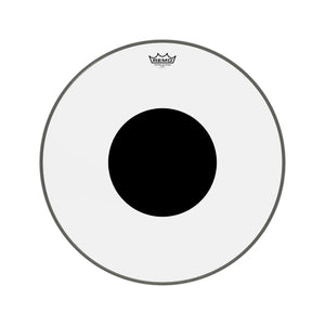 Remo CS-1322-10 22inch Controlled Sound Black Dot On Top Clear Bass Drum Head