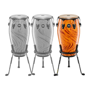 MEINL Percussion MCC1212AF 12-1/2inch Marathon Designer Tumba w/Steely II Conga Stand, Amber Flame