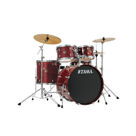 TAMA RC52KH6C-WPT Rhythm Mate Ltd Ed 5-Piece Drum Set w/Hardware & Cymbals, Wine Red Phoenix Tree