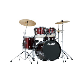 TAMA SG50H6C-WR Stagestar 5-Piece Drum Kit w/ Hardware+Throne+Cymbals, Wine Red