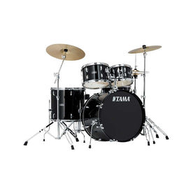 TAMA SG52KH6-BK Stagestar 5-Piece Drum Kit w/ Hardware+Throne, Black
