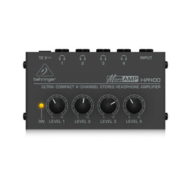 Behringer HA400 Microamp Ultra-Compact 4-Channel Stereo Headphones Amplifier