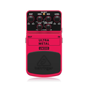 Behringer UM300 Ultra Metal Distortion Guitar Effects Pedal