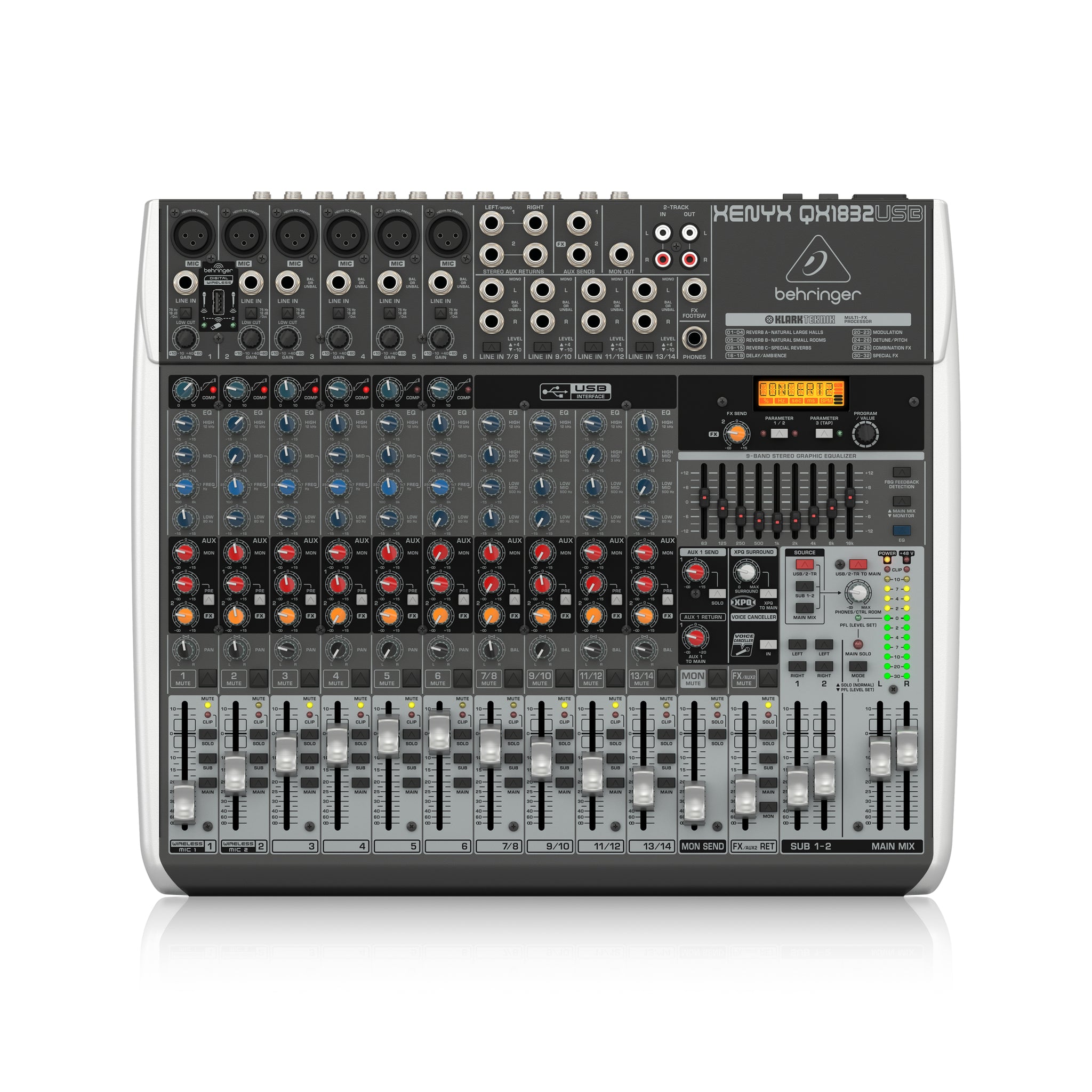 Behringer QX1832USB Xenyx Mixer w/ USB and Effects