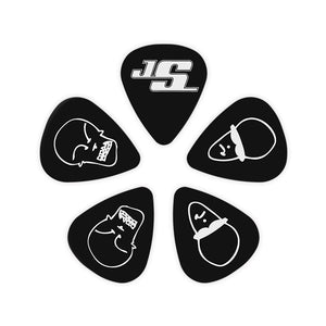 D'Addario Joe Satriani Guitar Picks, Black, 10 pack, Light
