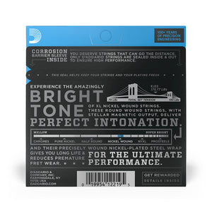 D'Addario EJ22 Nickel Wound Electric Guitar Strings, Jazz Medium, 13-56