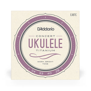 D'Addario EJ87C Titanium Ukulele Strings, Concert