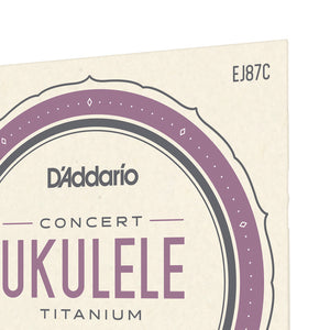 D'Addario EJ87C Titanium Ukulele Strings, Concert