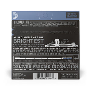 D'Addario EPS520 ProSteels Electric Guitar Strings, Super Light, 9-42