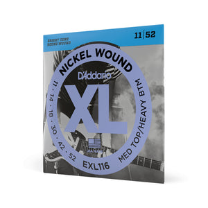 D'Addario EXL116 Nickel Wound Electric Guitar Strings, Medium/Heavy, .011-.052