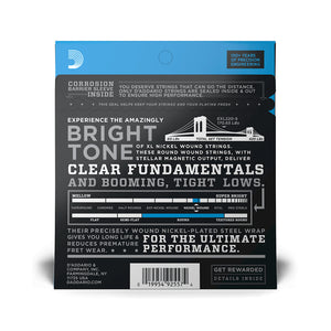 D'Addario EXL220-5 5-String Nickel Wound Bass Guitar Strings, Super Light, 40-125, Long Scale